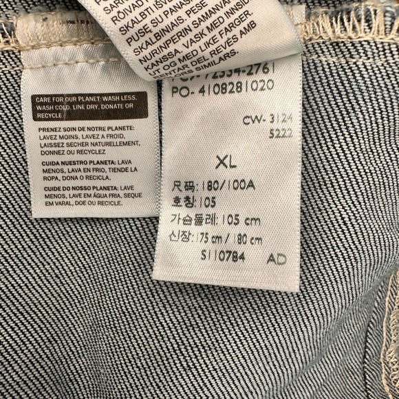 Levi Strauss Co Mens XL Trucker Jacket Dark Wash Denim XL NEW W/TAGS! - Picture 9 of 13